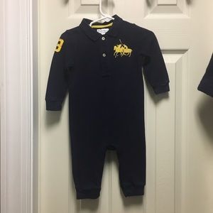 Ralph Lauren - Navy/Yellow Romper